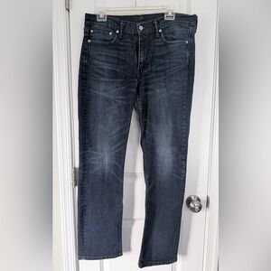 Levi's 514 Dark Blue Wash Straight Flex Fit Men's Jeans